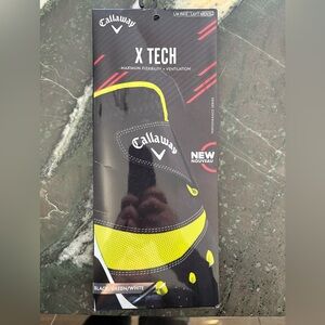 Brand New Callaway X Tech Glove in Black and Yellow - Men's Left Medium